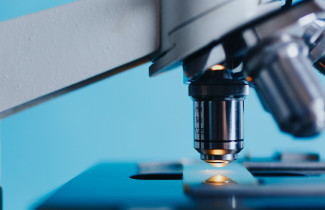 Microscope analysis, decorative picture