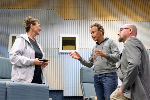 Asla Pitkänen, Christian Haass ja Mikko Hiltunen.